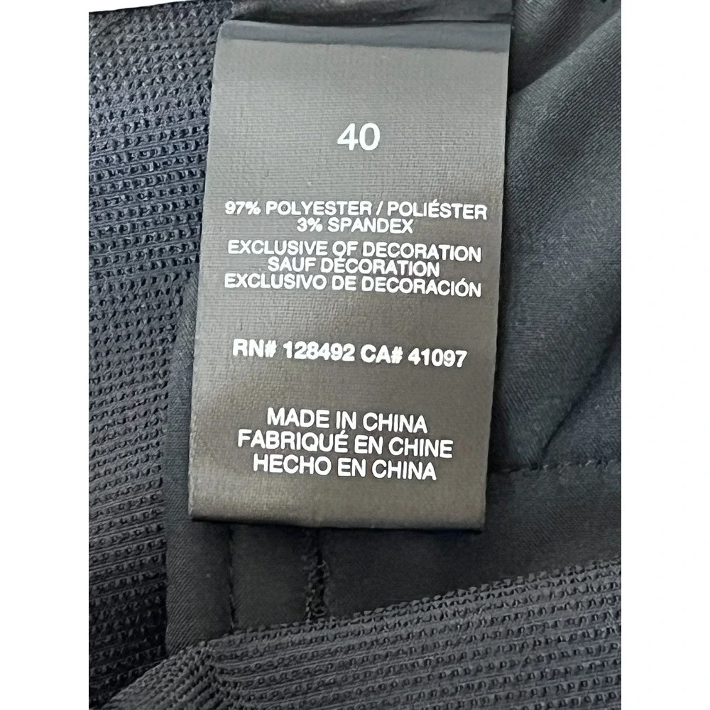 Greg Norman Mens Black Performance Golf Shorts Size 40 Stretch Flat Front Casual